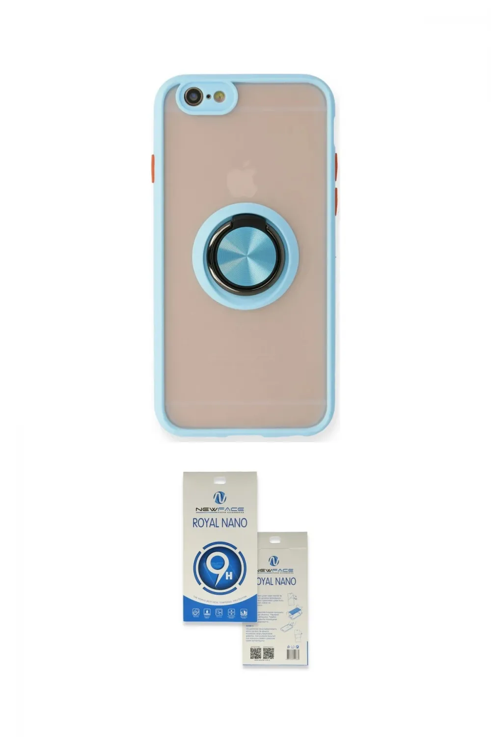 ieg™ iPhone 6 Kılıf Yörünge Çizgi - Şeffaf Royal Nano Ekran Koruyucu