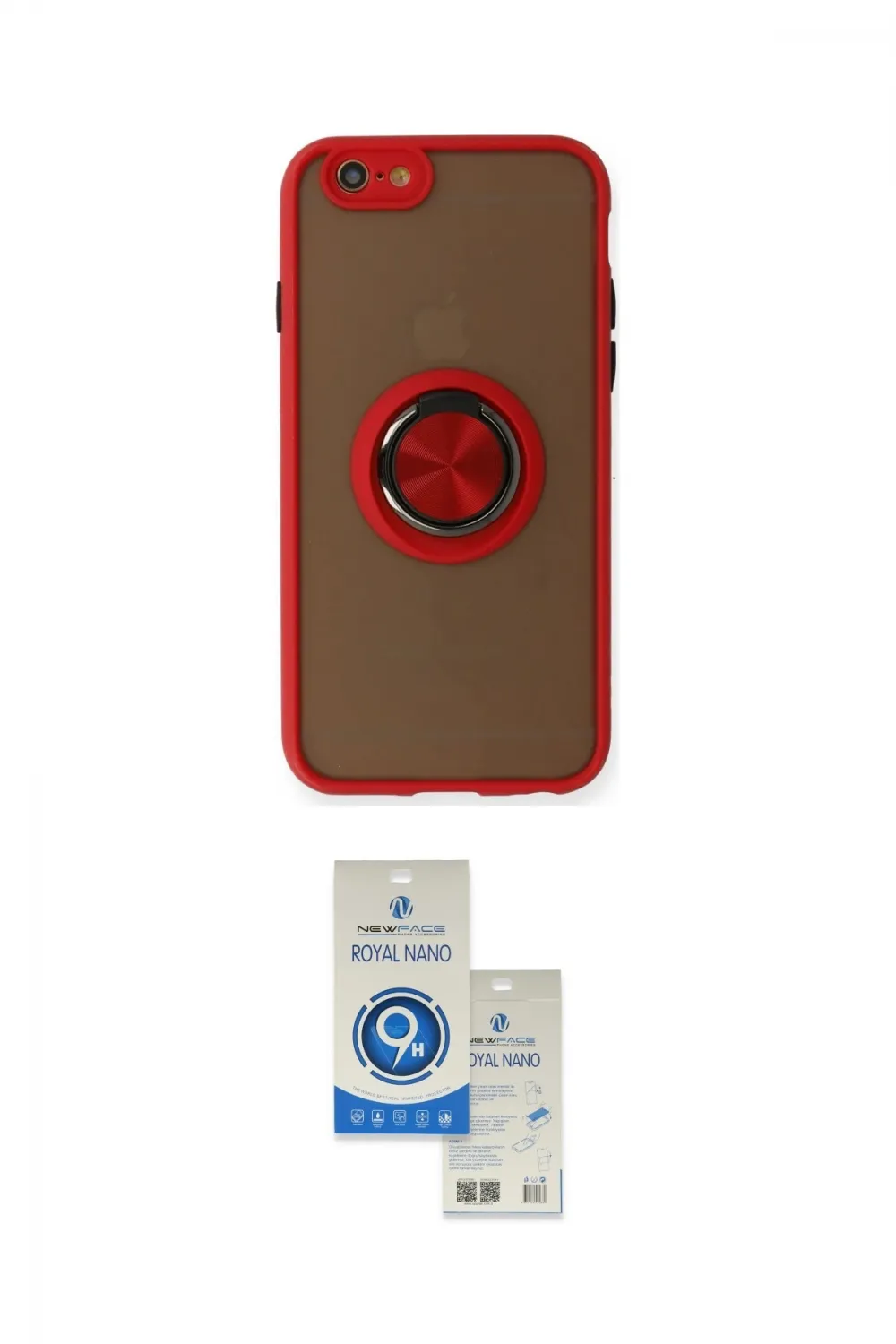 ieg™ iPhone 6 Kılıf Yörünge Çizgi - Şeffaf Royal Nano Ekran Koruyucu