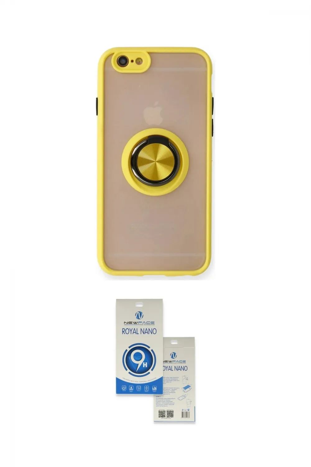 ieg™ iPhone 6 Kılıf Yörünge Çizgi - Şeffaf Royal Nano Ekran Koruyucu