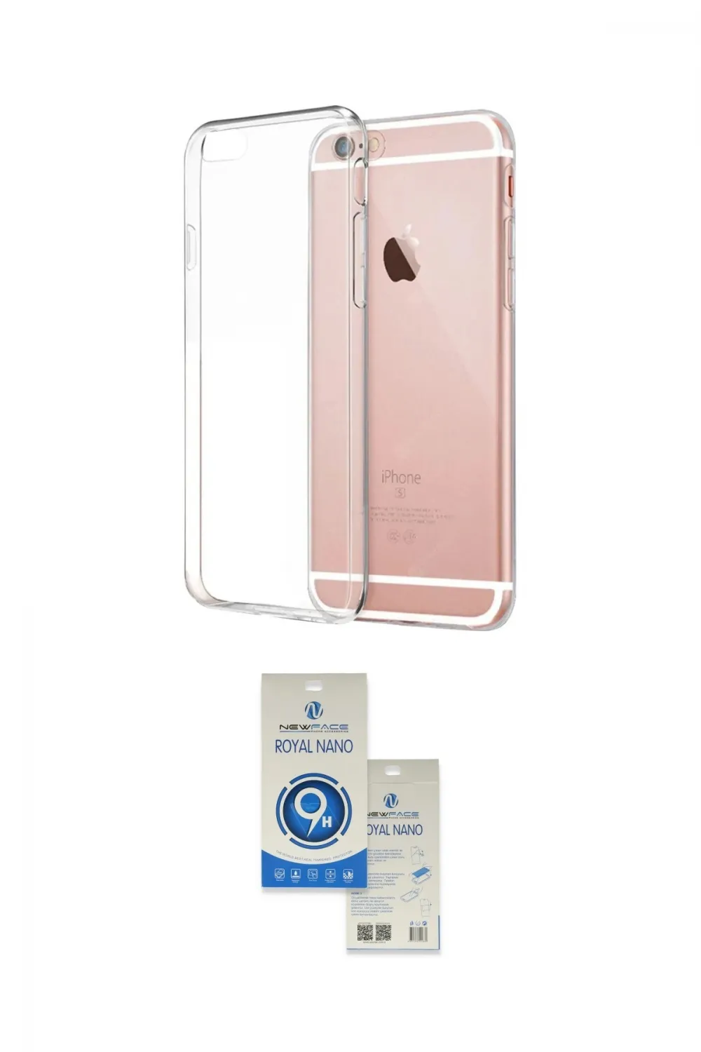 ieg™ iPhone 6 Kılıf Zirve Doku - Şeffaf Royal Nano Ekran Koruyucu