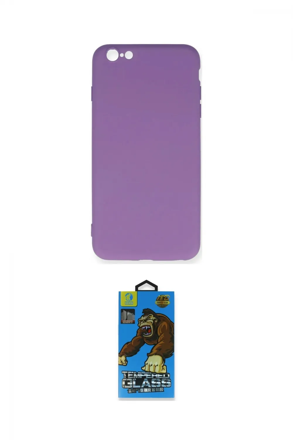ieg™ iPhone 6 Plus Kılıf Ahenk Serisi - Beyaz 18D Cam Ekran Koruyucu