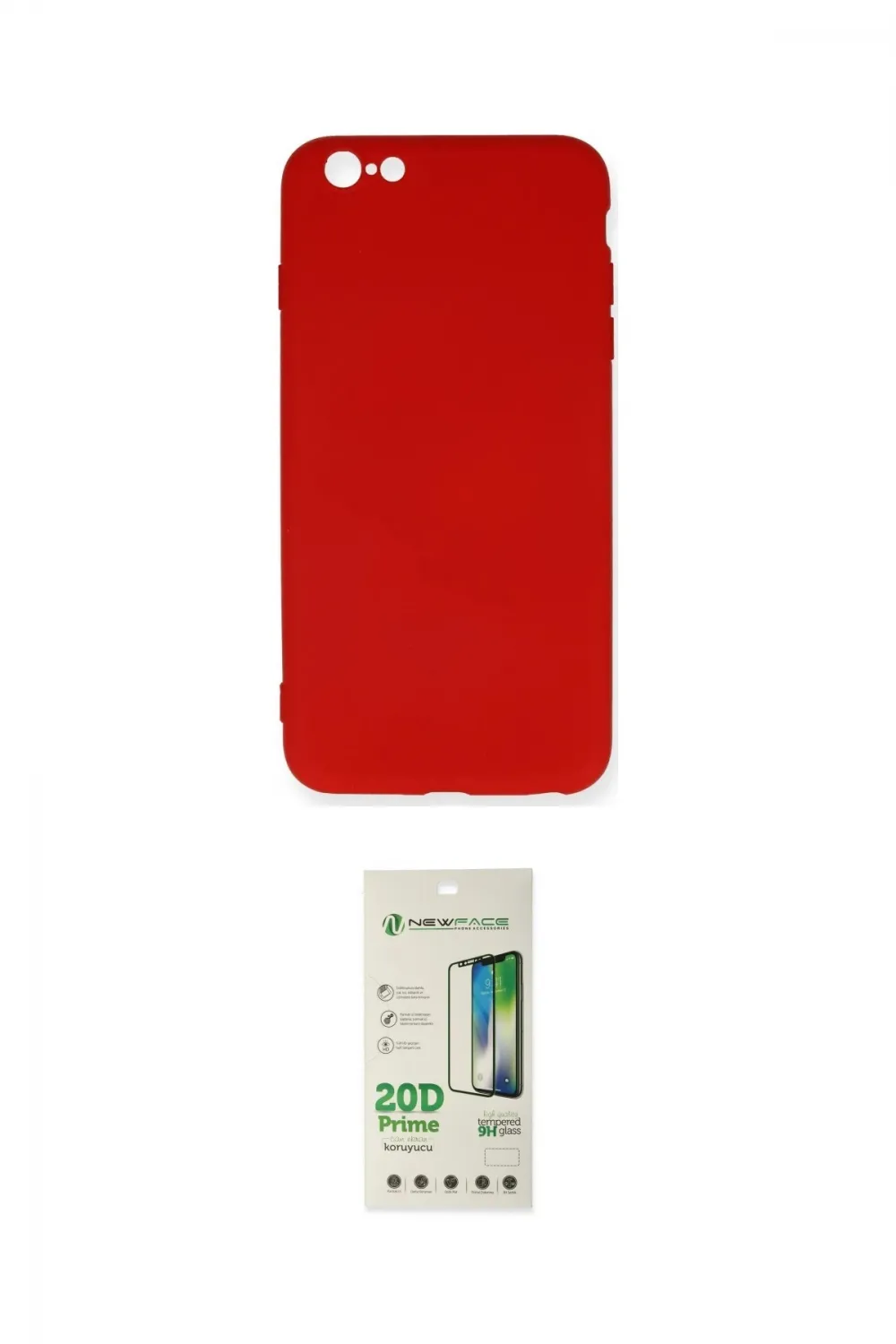 ieg™ iPhone 6 Plus Kılıf Ahenk Serisi - Beyaz 20D Premium Cam Ekran Koruyucu