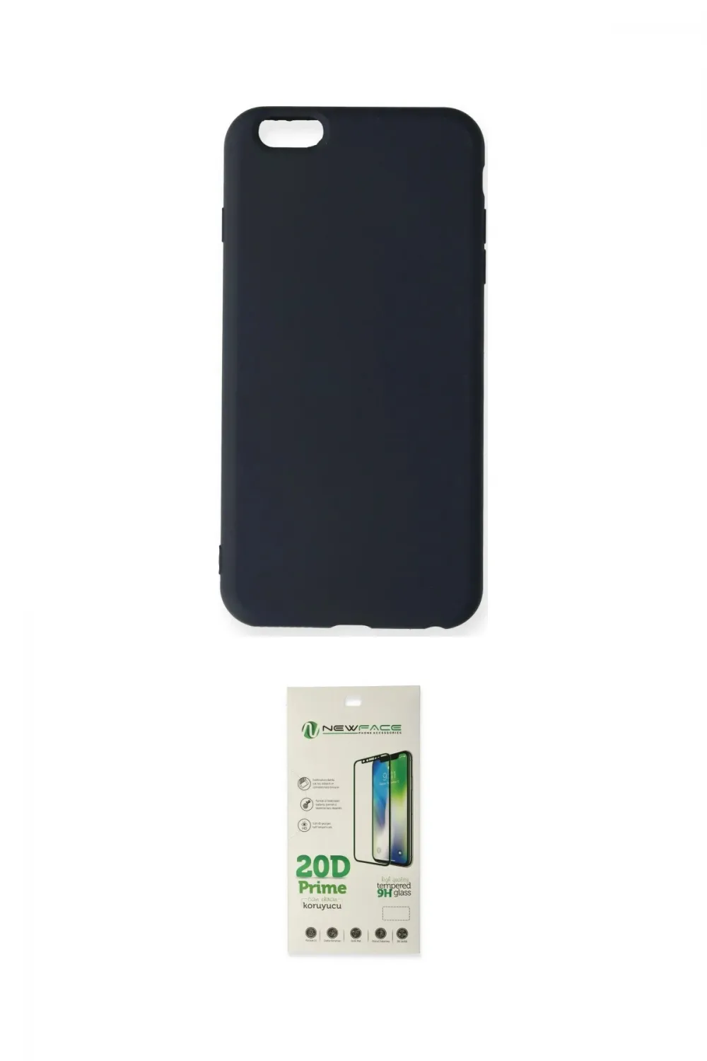 ieg™ iPhone 6 Plus Kılıf Ahenk Serisi - Beyaz 20D Premium Cam Ekran Koruyucu