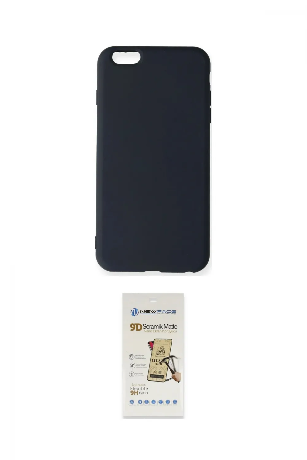 ieg™ iPhone 6 Plus Kılıf Ahenk Serisi - Beyaz Mat Seramik Nano Ekran Koruyucu