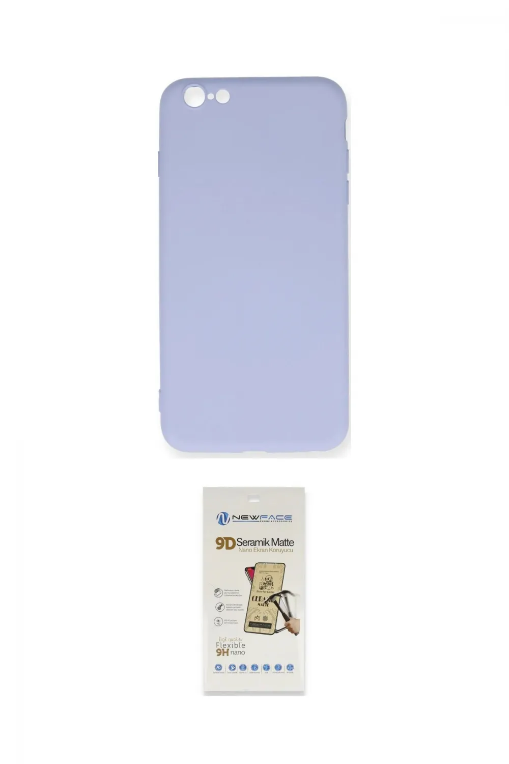 ieg™ iPhone 6 Plus Kılıf Ahenk Serisi - Beyaz Mat Seramik Nano Ekran Koruyucu