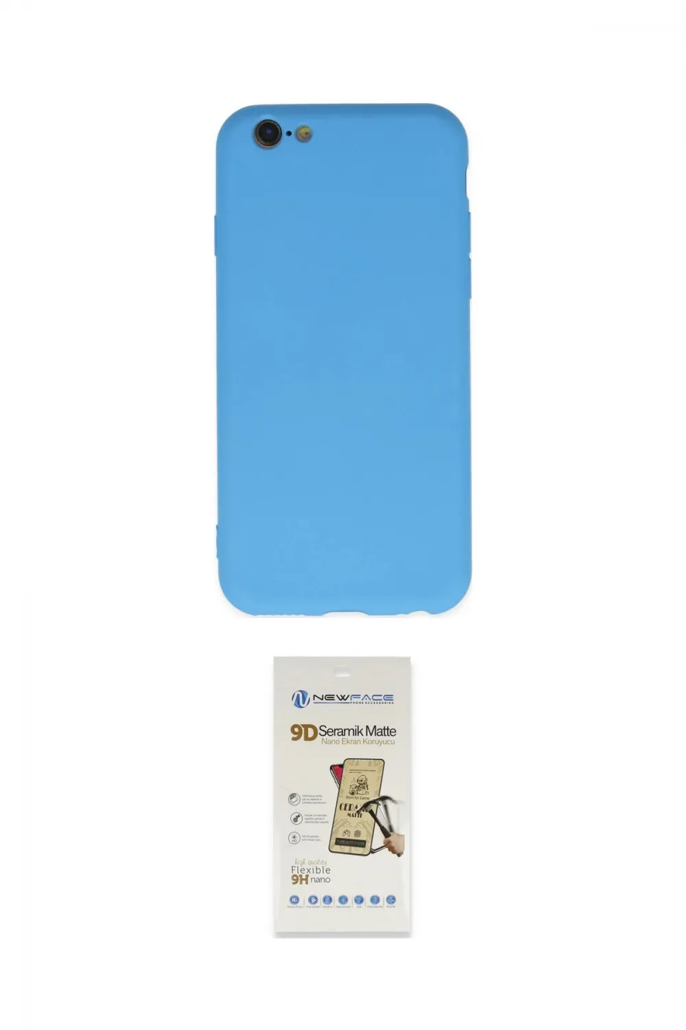 ieg™ iPhone 6 Plus Kılıf Ahenk Serisi - Beyaz Mat Seramik Nano Ekran Koruyucu