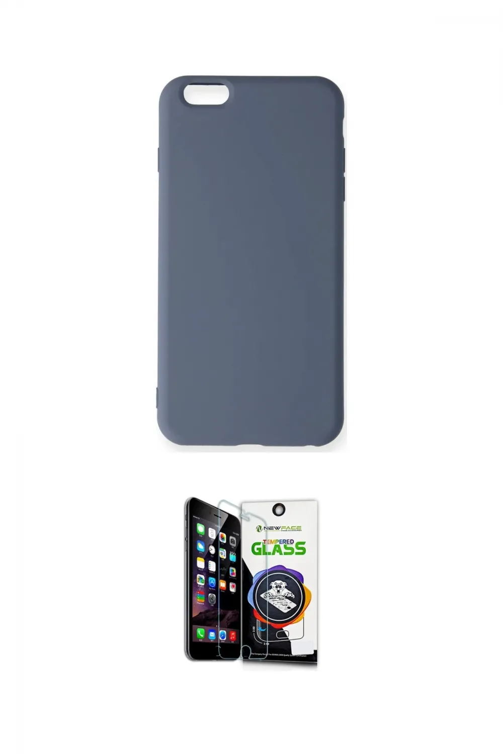 ieg™ iPhone 6 Plus Kılıf Ahenk Serisi - Şeffaf Temperli Cam Ekran Koruyucu