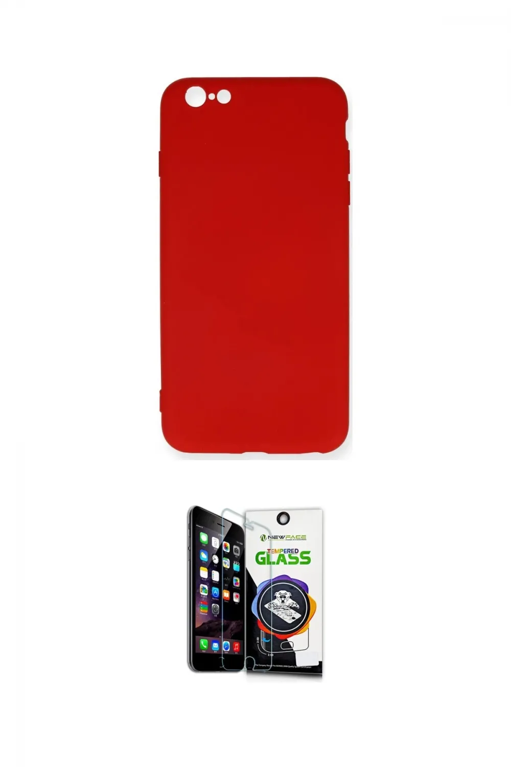 ieg™ iPhone 6 Plus Kılıf Ahenk Serisi - Şeffaf Temperli Cam Ekran Koruyucu