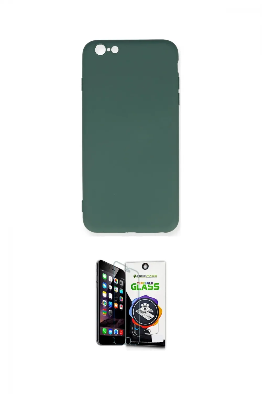 ieg™ iPhone 6 Plus Kılıf Ahenk Serisi - Şeffaf Temperli Cam Ekran Koruyucu