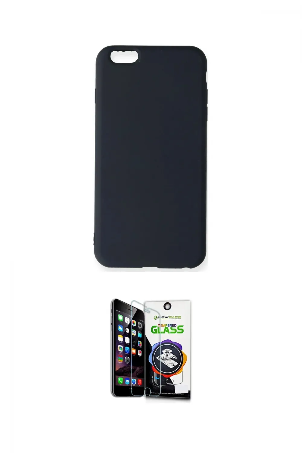 ieg™ iPhone 6 Plus Kılıf Ahenk Serisi - Şeffaf Temperli Cam Ekran Koruyucu