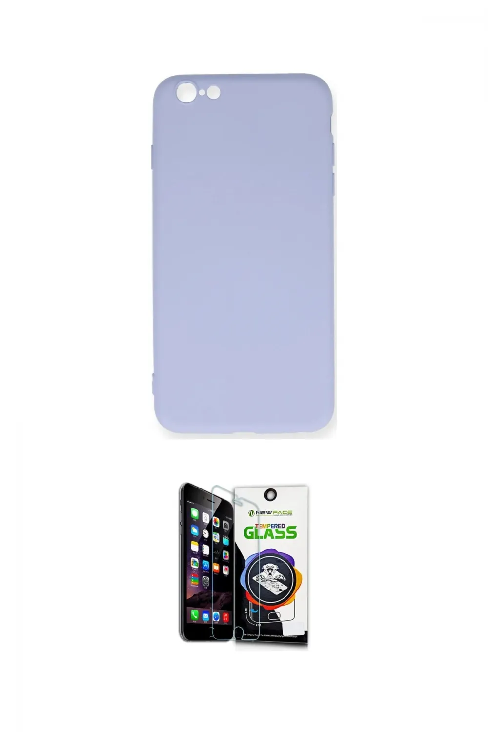 ieg™ iPhone 6 Plus Kılıf Ahenk Serisi - Şeffaf Temperli Cam Ekran Koruyucu