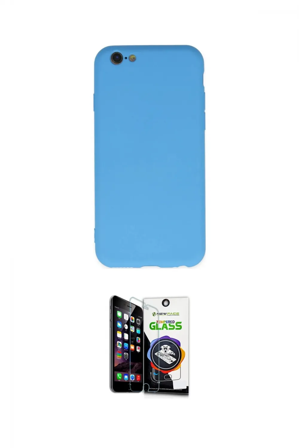 ieg™ iPhone 6 Plus Kılıf Ahenk Serisi - Şeffaf Temperli Cam Ekran Koruyucu