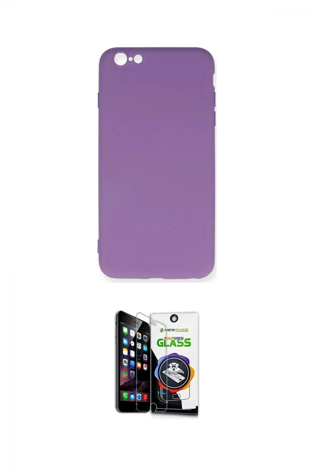 ieg™ iPhone 6 Plus Kılıf Ahenk Serisi - Şeffaf Temperli Cam Ekran Koruyucu