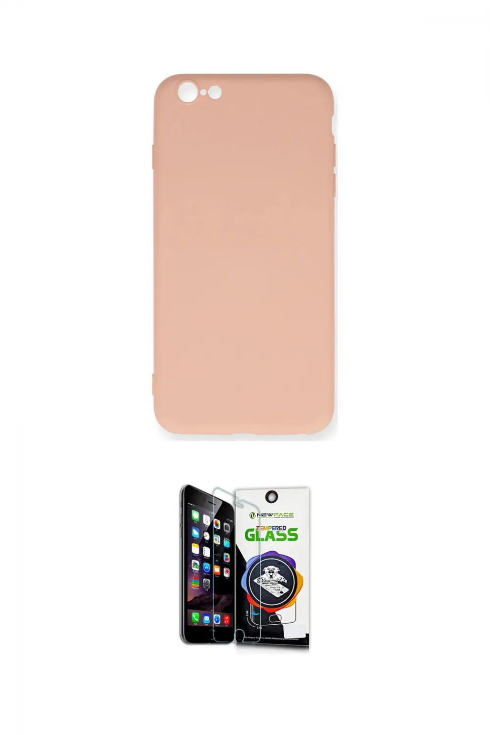 ieg™ iPhone 6 Plus Kılıf Ahenk Serisi - Şeffaf Temperli Cam Ekran Koruyucu