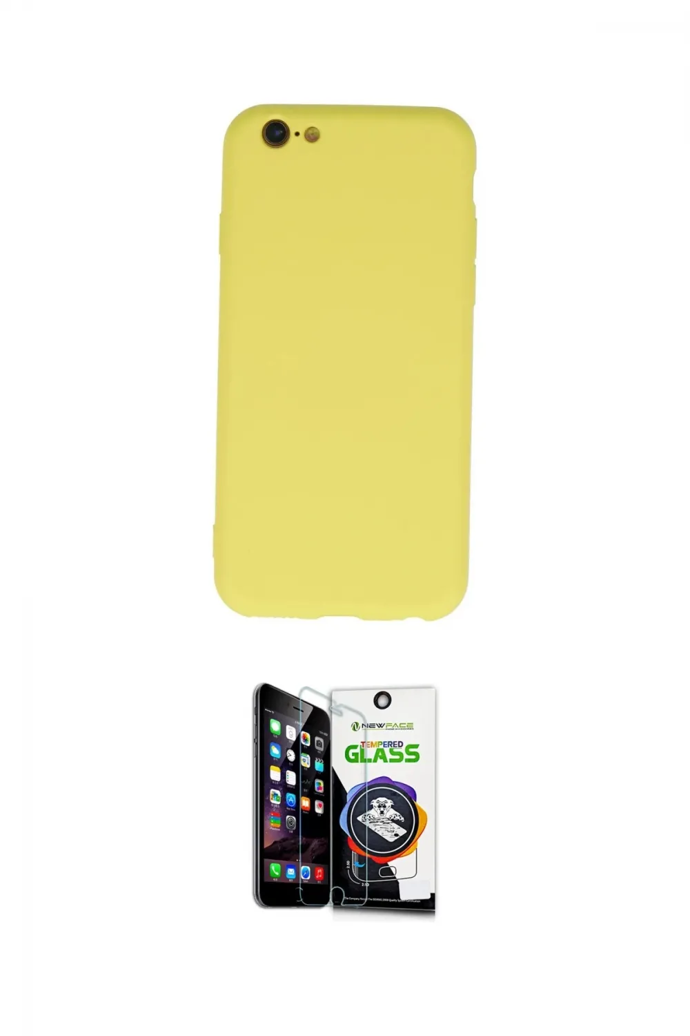 ieg™ iPhone 6 Plus Kılıf Ahenk Serisi - Şeffaf Temperli Cam Ekran Koruyucu