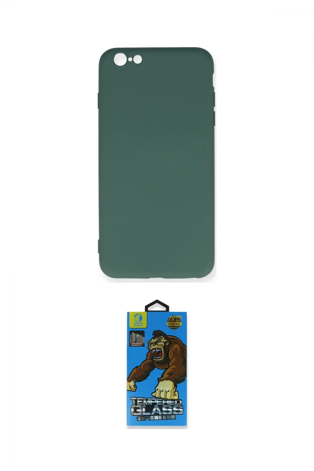 ieg™ iPhone 6 Plus Kılıf Ahenk Serisi - Siyah 18D Cam Ekran Koruyucu
