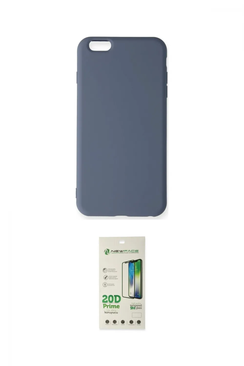 ieg™ iPhone 6 Plus Kılıf Ahenk Serisi - Siyah 20D Premium Cam Ekran Koruyucu