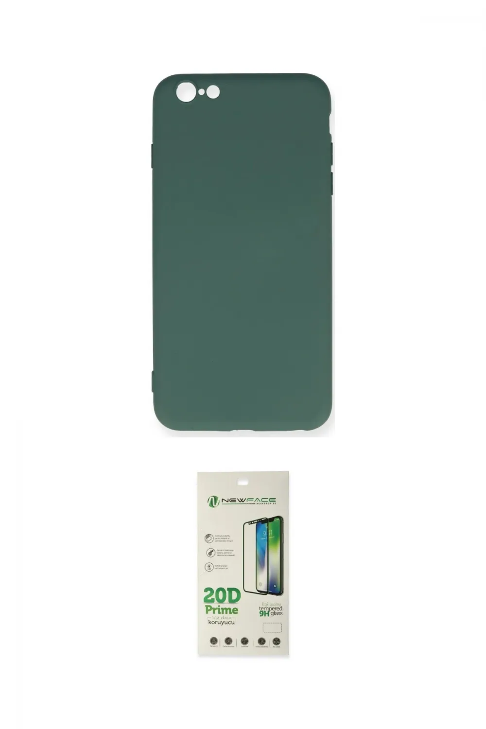 ieg™ iPhone 6 Plus Kılıf Ahenk Serisi - Siyah 20D Premium Cam Ekran Koruyucu