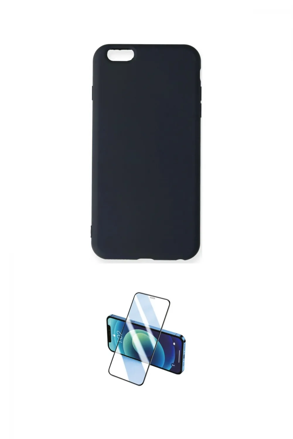 ieg™ iPhone 6 Plus Kılıf Ahenk Serisi - Siyah 3D Antistatik Seramik Nano Ekran Koruyucu