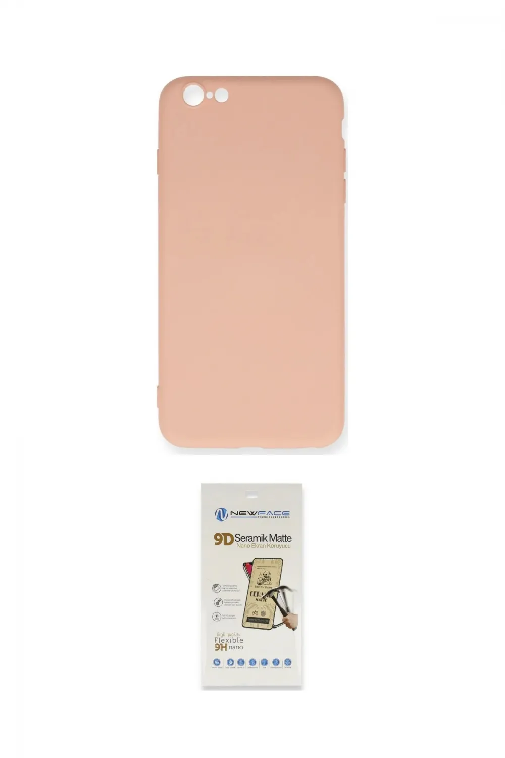 ieg™ iPhone 6 Plus Kılıf Ahenk Serisi - Siyah Mat Seramik Nano Ekran Koruyucu