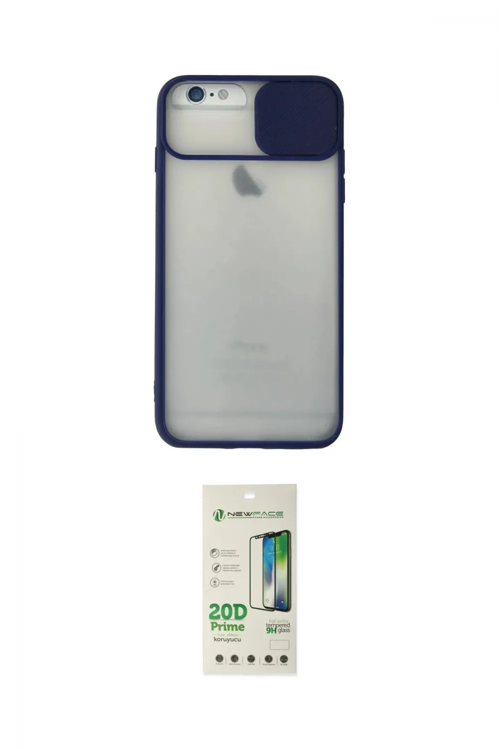 ieg™ iPhone 6 Plus Kılıf Vadi Çizgi - Beyaz 20D Premium Cam Ekran Koruyucu