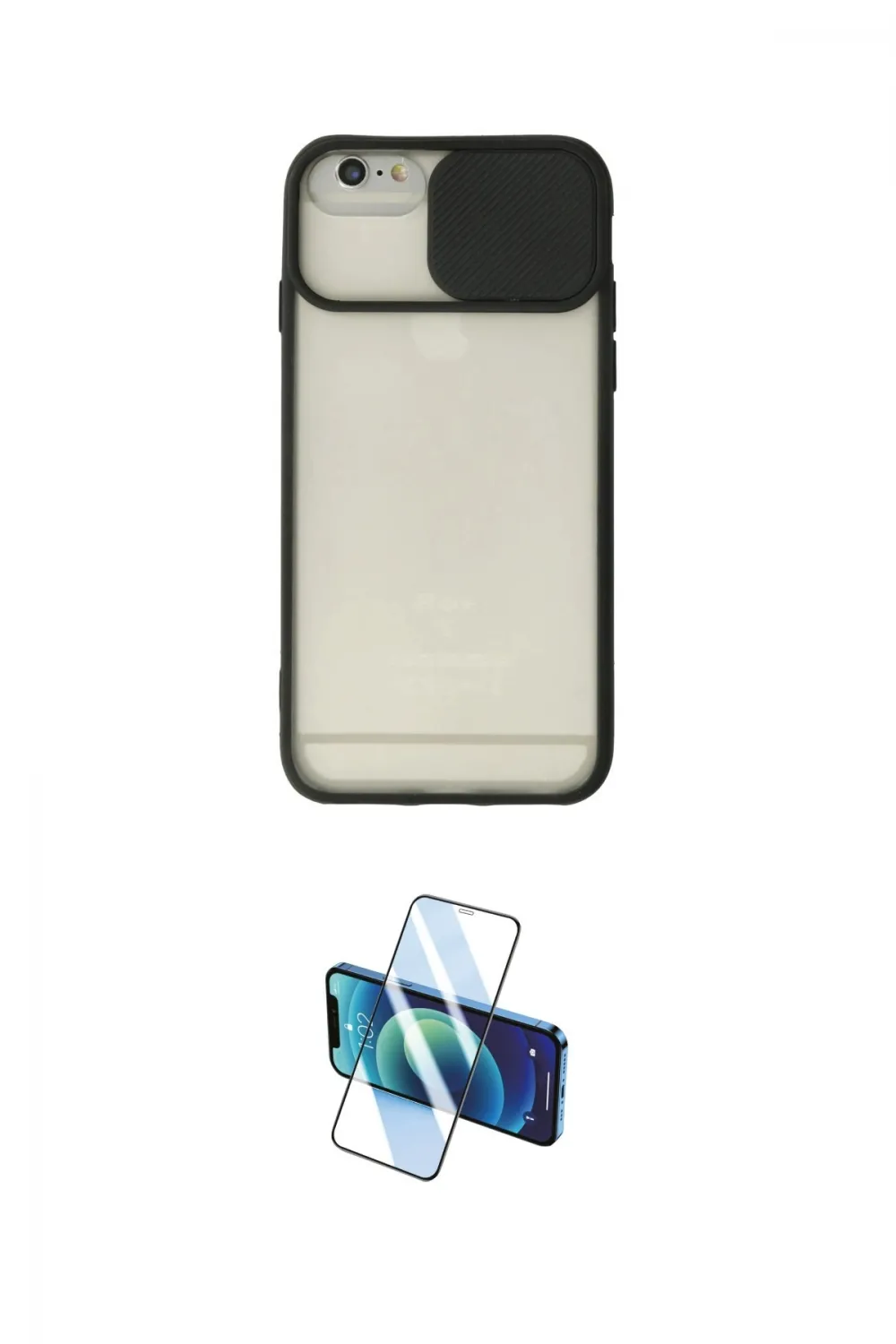 ieg™ iPhone 6 Plus Kılıf Vadi Çizgi - Beyaz 3D Antistatik Seramik Nano Ekran Koruyucu