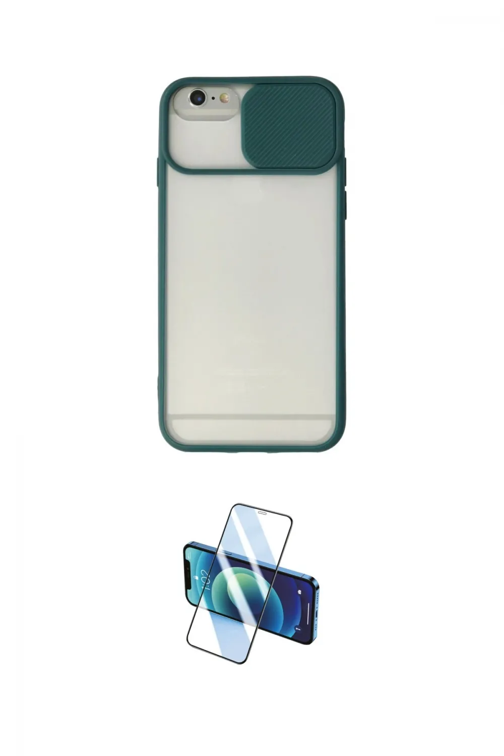 ieg™ iPhone 6 Plus Kılıf Vadi Çizgi - Beyaz 3D Antistatik Seramik Nano Ekran Koruyucu