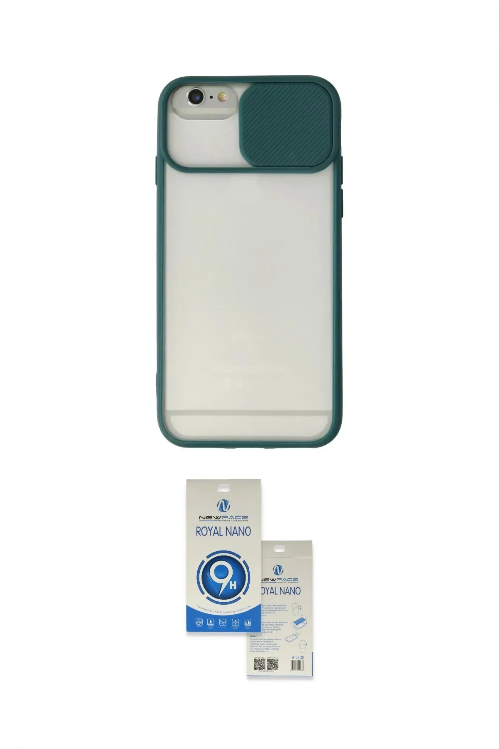 ieg™ iPhone 6 Plus Kılıf Vadi Çizgi - Şeffaf Royal Nano Ekran Koruyucu