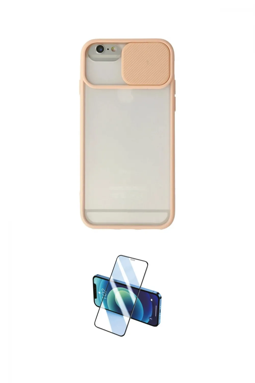 ieg™ iPhone 6 Plus Kılıf Vadi Çizgi - Siyah 3D Antistatik Seramik Nano Ekran Koruyucu