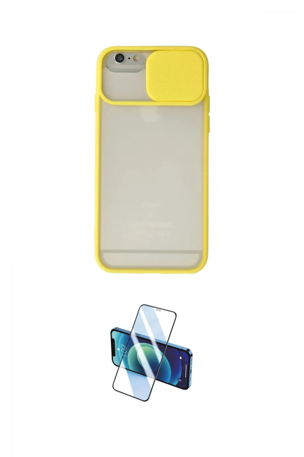 ieg™ iPhone 6 Plus Kılıf Vadi Çizgi - Siyah 3D Antistatik Seramik Nano Ekran Koruyucu
