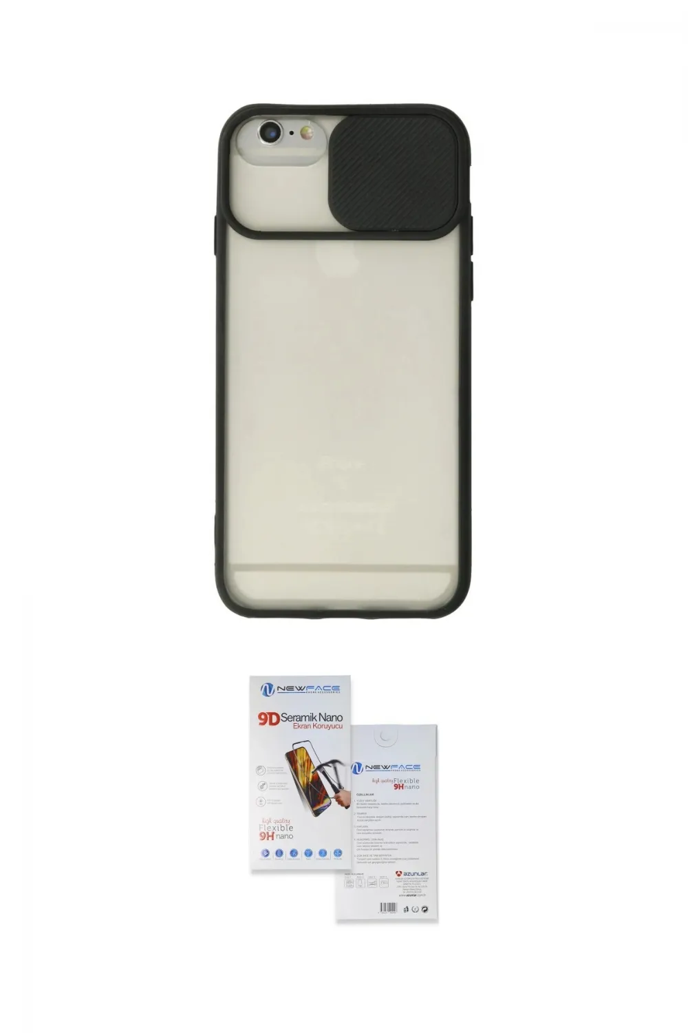 ieg™ iPhone 6 Plus Kılıf Vadi Çizgi - Siyah Seramik Nano Ekran Koruyucu