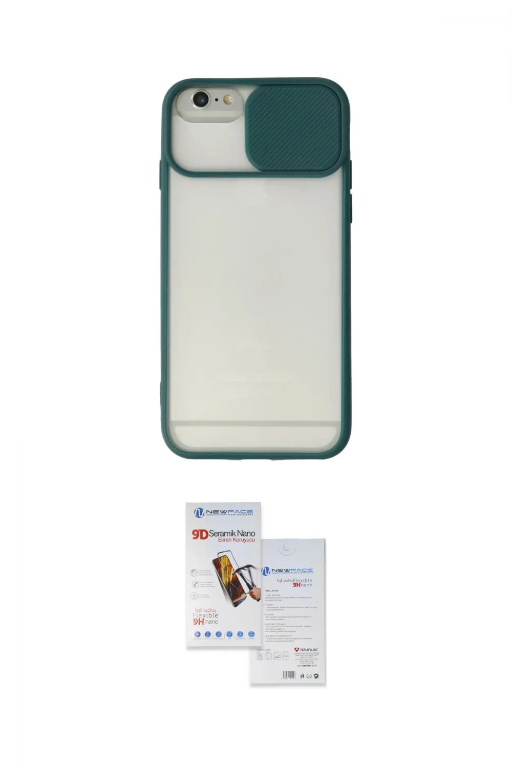 ieg™ iPhone 6 Plus Kılıf Vadi Çizgi - Siyah Seramik Nano Ekran Koruyucu