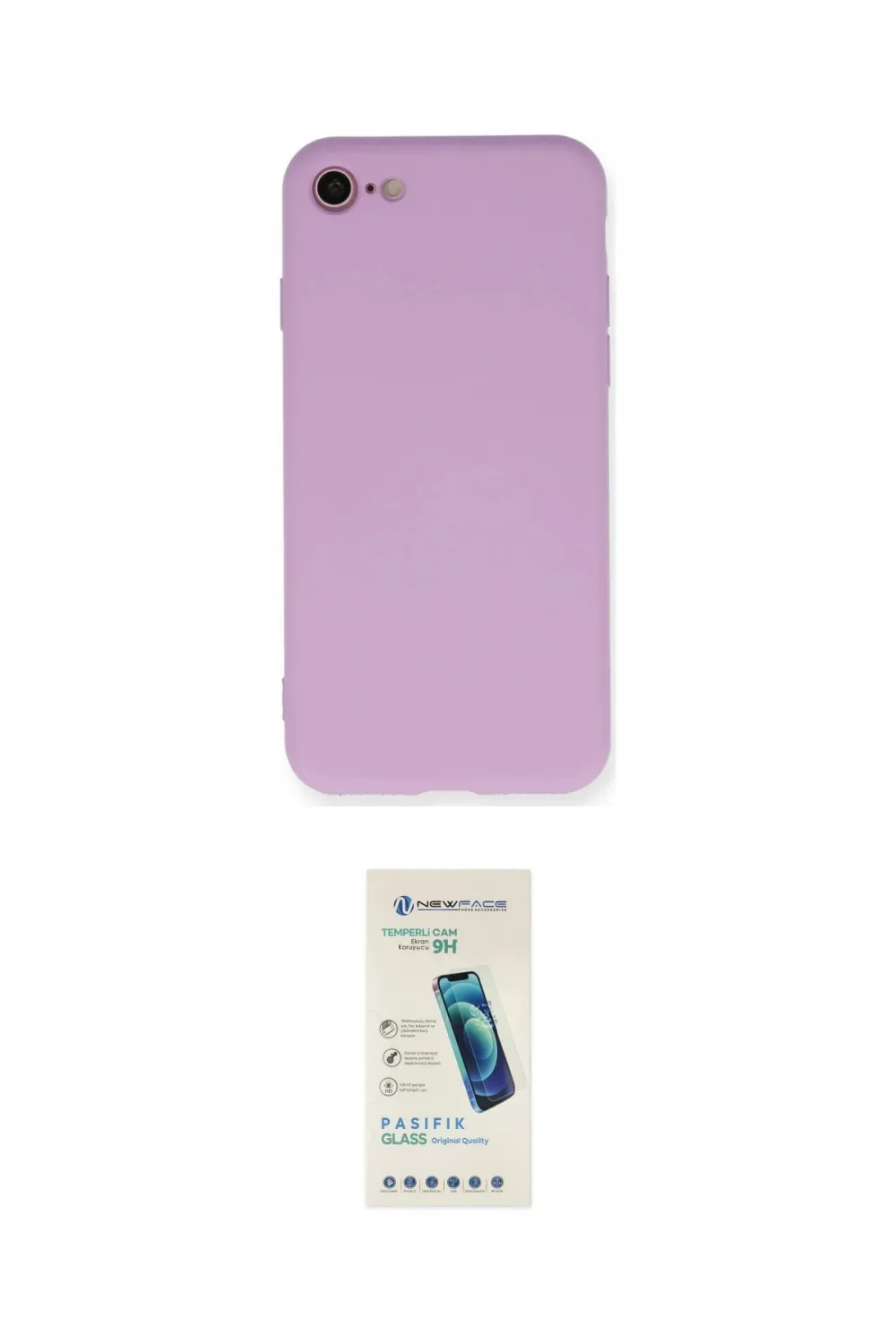 ieg™ iPhone 7 Kılıf Ahenk Serisi - Şeffaf Pasifik Cam Ekran Koruyucu