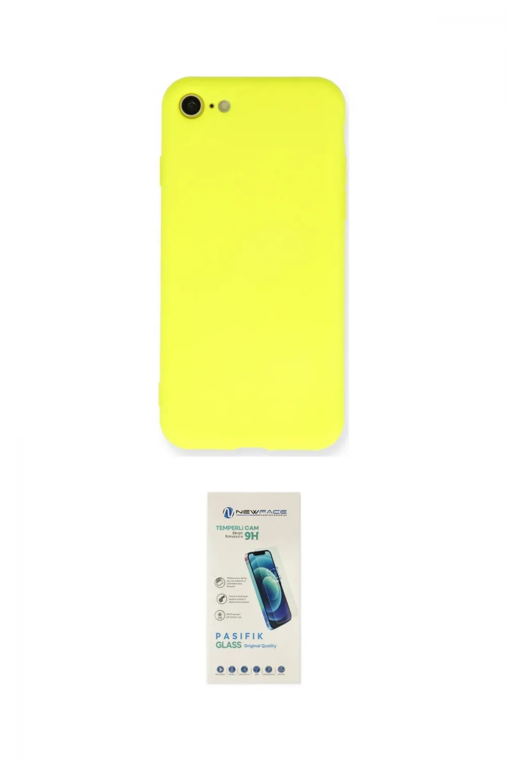 ieg™ iPhone 7 Kılıf Ahenk Serisi - Şeffaf Pasifik Cam Ekran Koruyucu