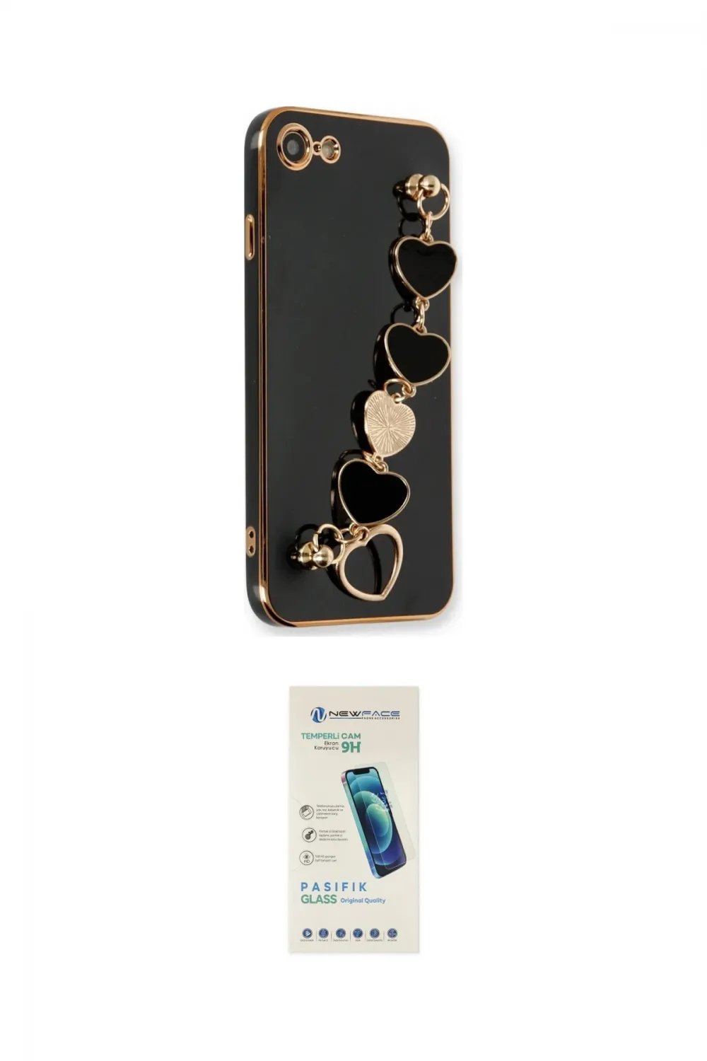 ieg™ iPhone 7 Kılıf Nova Işık Prime - Şeffaf Pasifik Cam Ekran Koruyucu