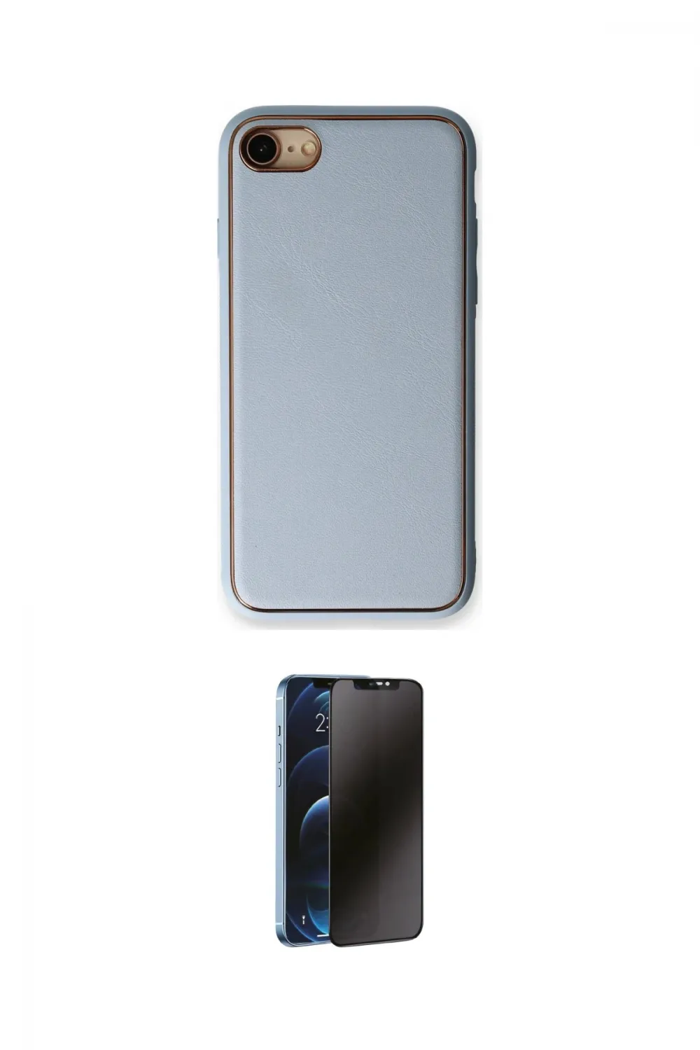 ieg™ iPhone 7 Kılıf Yadigar Klasik - Siyah 3D Antistatik Hayalet Cam Ekran Koruyucu
