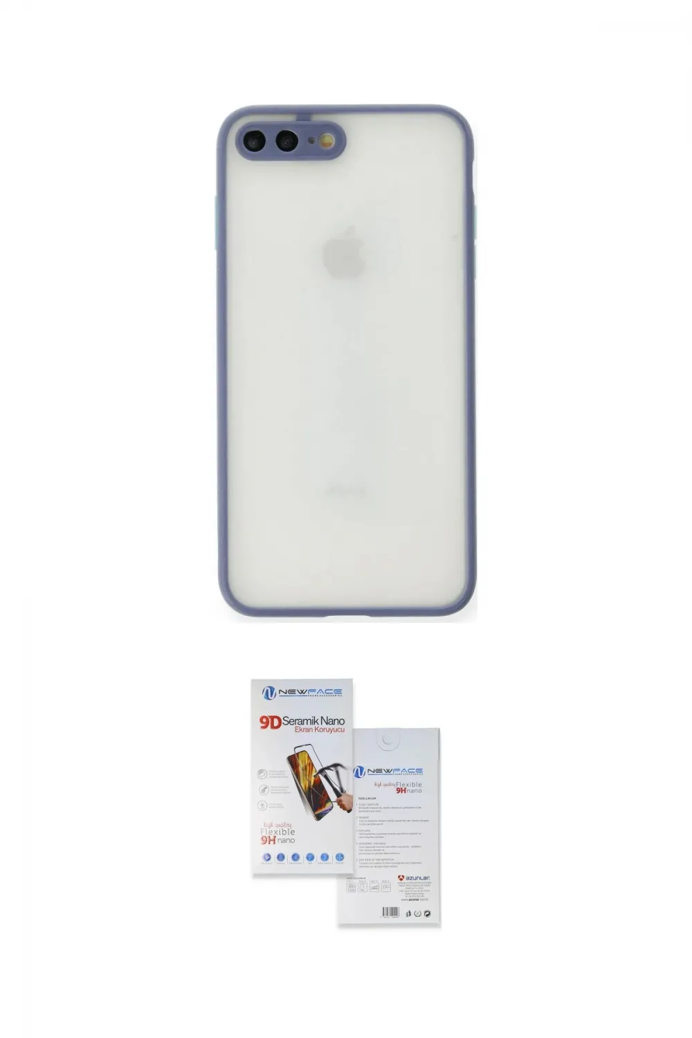 ieg™ iPhone 7 Plus Kılıf Ahenk Çizgi Serisi - Siyah Seramik Nano Ekran Koruyucu
