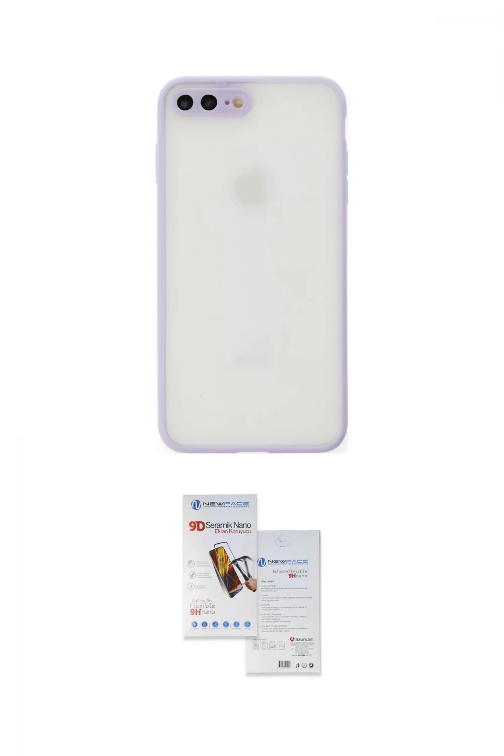 ieg™ iPhone 7 Plus Kılıf Ahenk Çizgi Serisi - Siyah Seramik Nano Ekran Koruyucu
