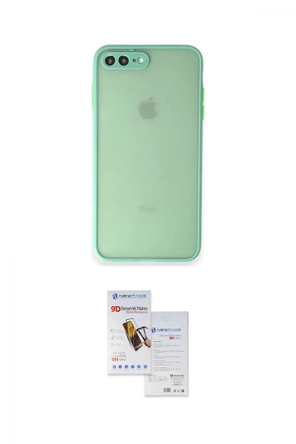 ieg™ iPhone 7 Plus Kılıf Ahenk Çizgi Serisi - Siyah Seramik Nano Ekran Koruyucu