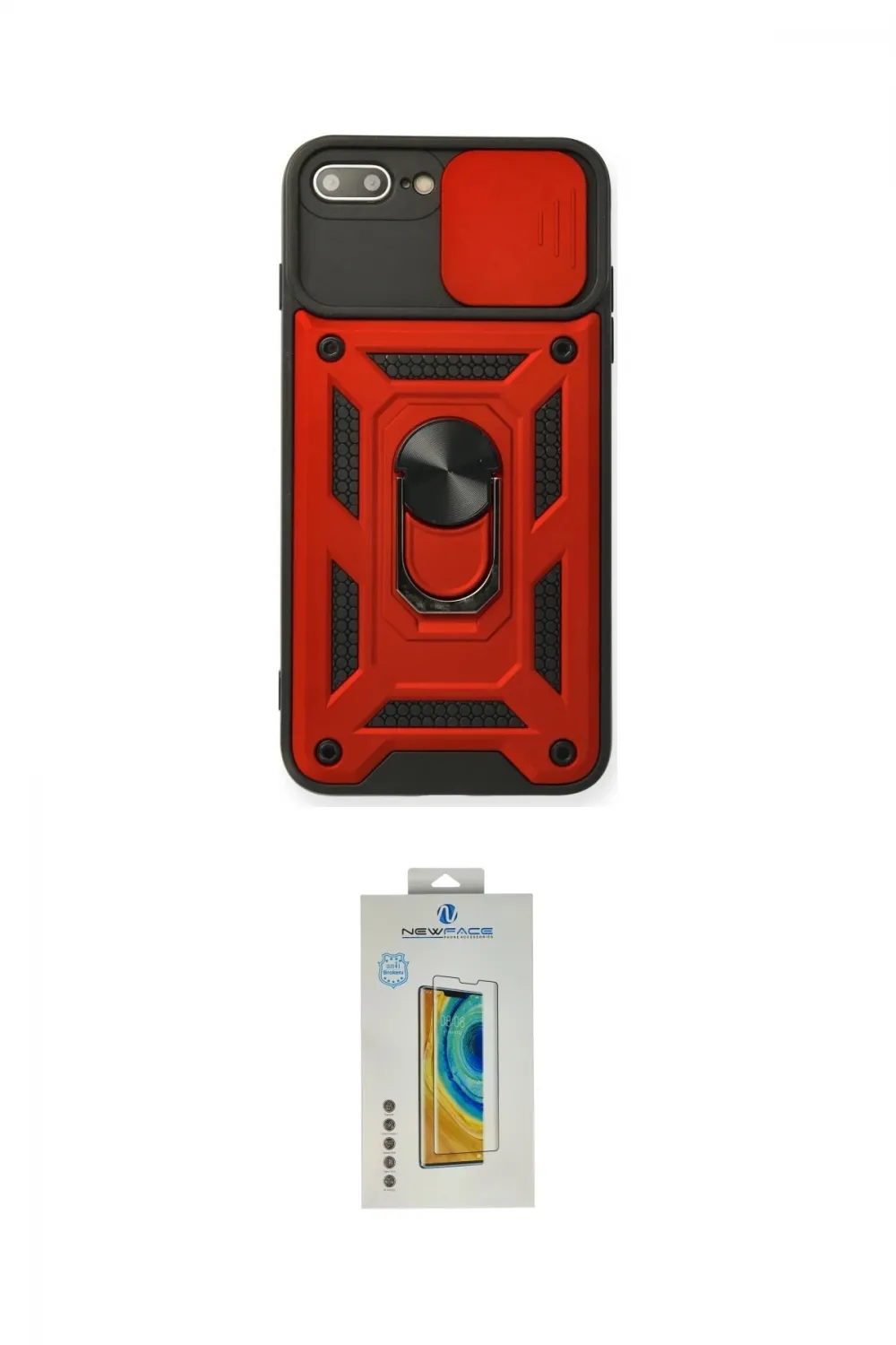 ieg™ iPhone 7 Plus Kılıf Ahenk Klasik - Beyaz Polymer Nano Ekran Koruyucu