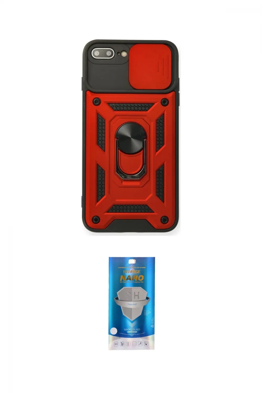ieg™ iPhone 7 Plus Kılıf Ahenk Klasik - Şeffaf Royal Nano Ekran Koruyucu