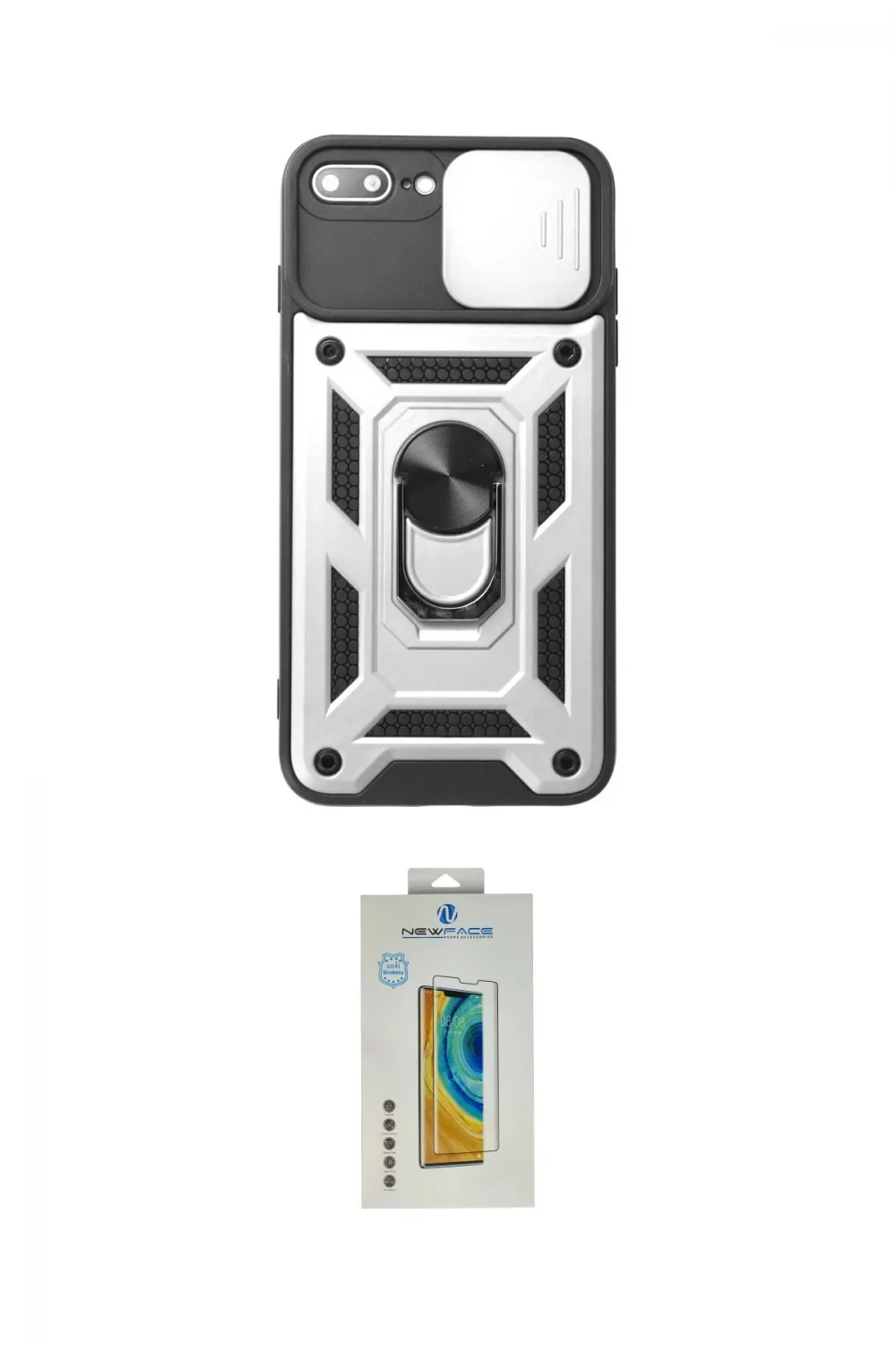 ieg™ iPhone 7 Plus Kılıf Ahenk Klasik - Siyah Polymer Nano Ekran Koruyucu