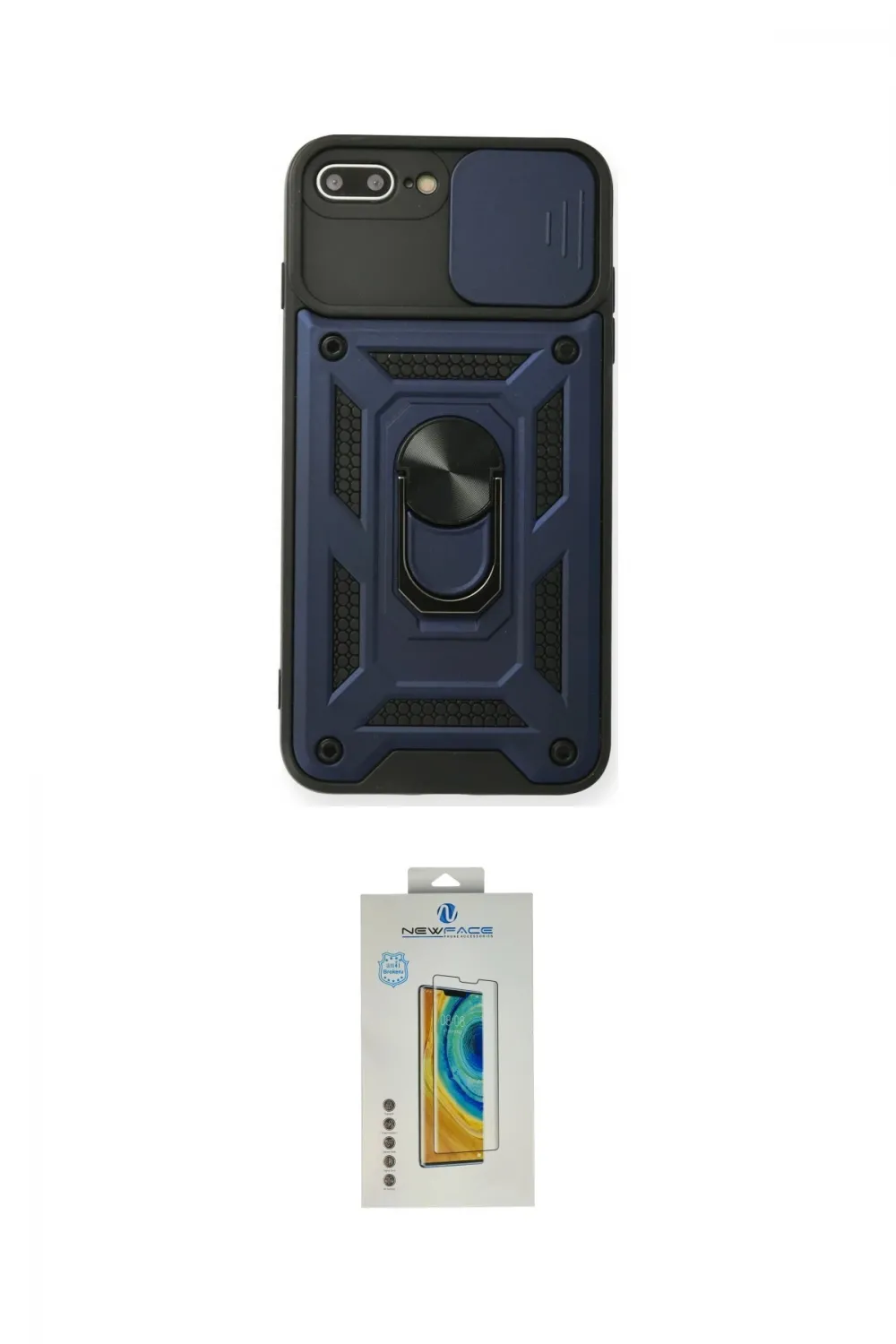 ieg™ iPhone 7 Plus Kılıf Ahenk Klasik - Siyah Polymer Nano Ekran Koruyucu