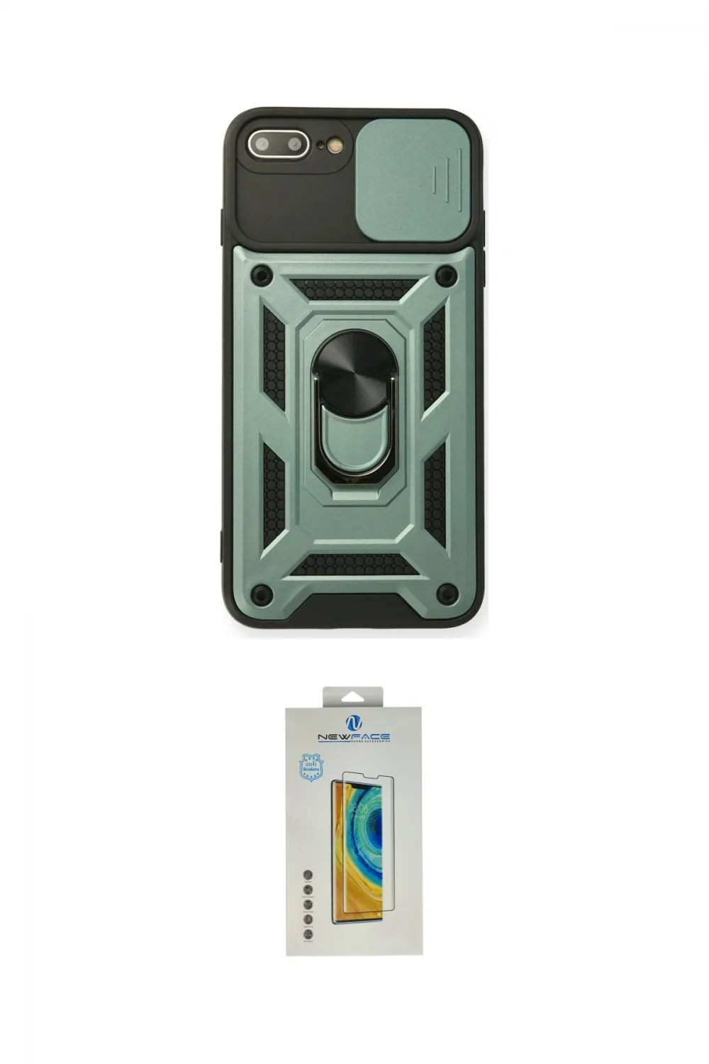 ieg™ iPhone 7 Plus Kılıf Ahenk Klasik - Siyah Polymer Nano Ekran Koruyucu