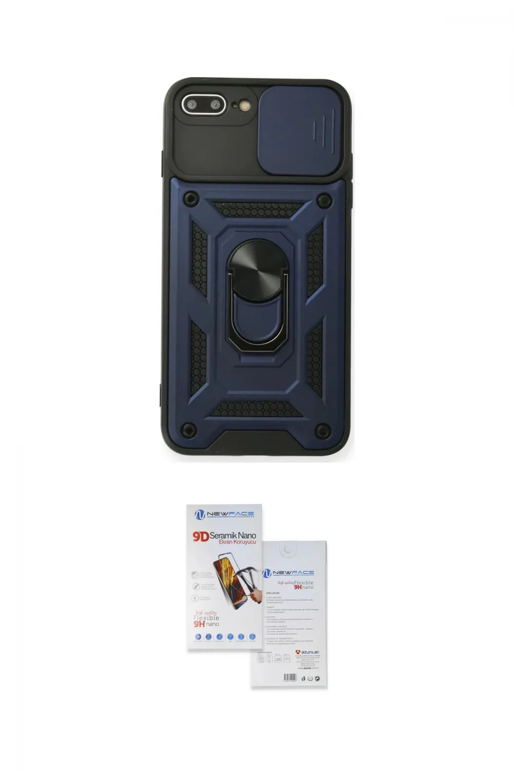 ieg™ iPhone 7 Plus Kılıf Ahenk Klasik - Siyah Seramik Nano Ekran Koruyucu