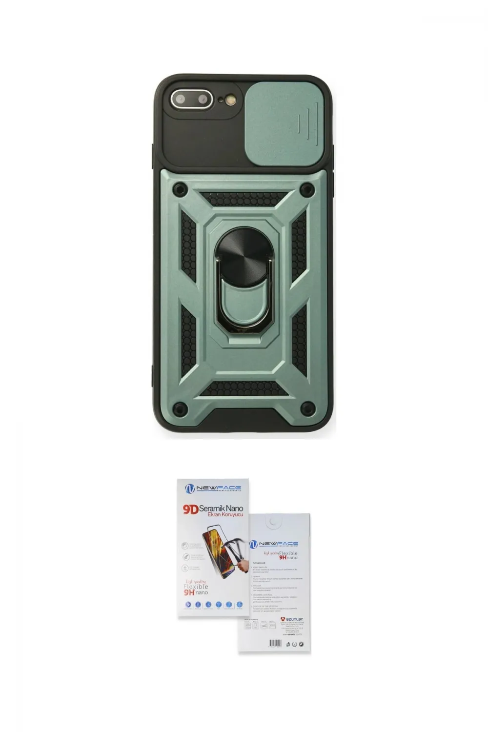 ieg™ iPhone 7 Plus Kılıf Ahenk Klasik - Siyah Seramik Nano Ekran Koruyucu