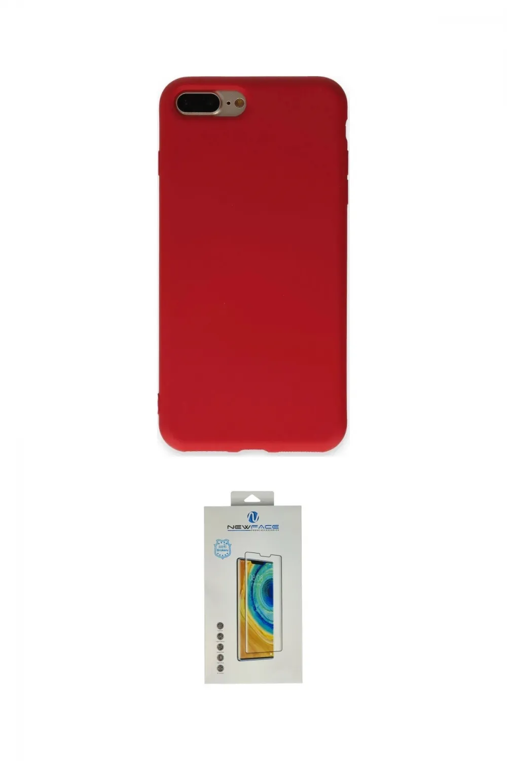 ieg™ iPhone 7 Plus Kılıf Ahenk Serisi - Beyaz Polymer Nano Ekran Koruyucu