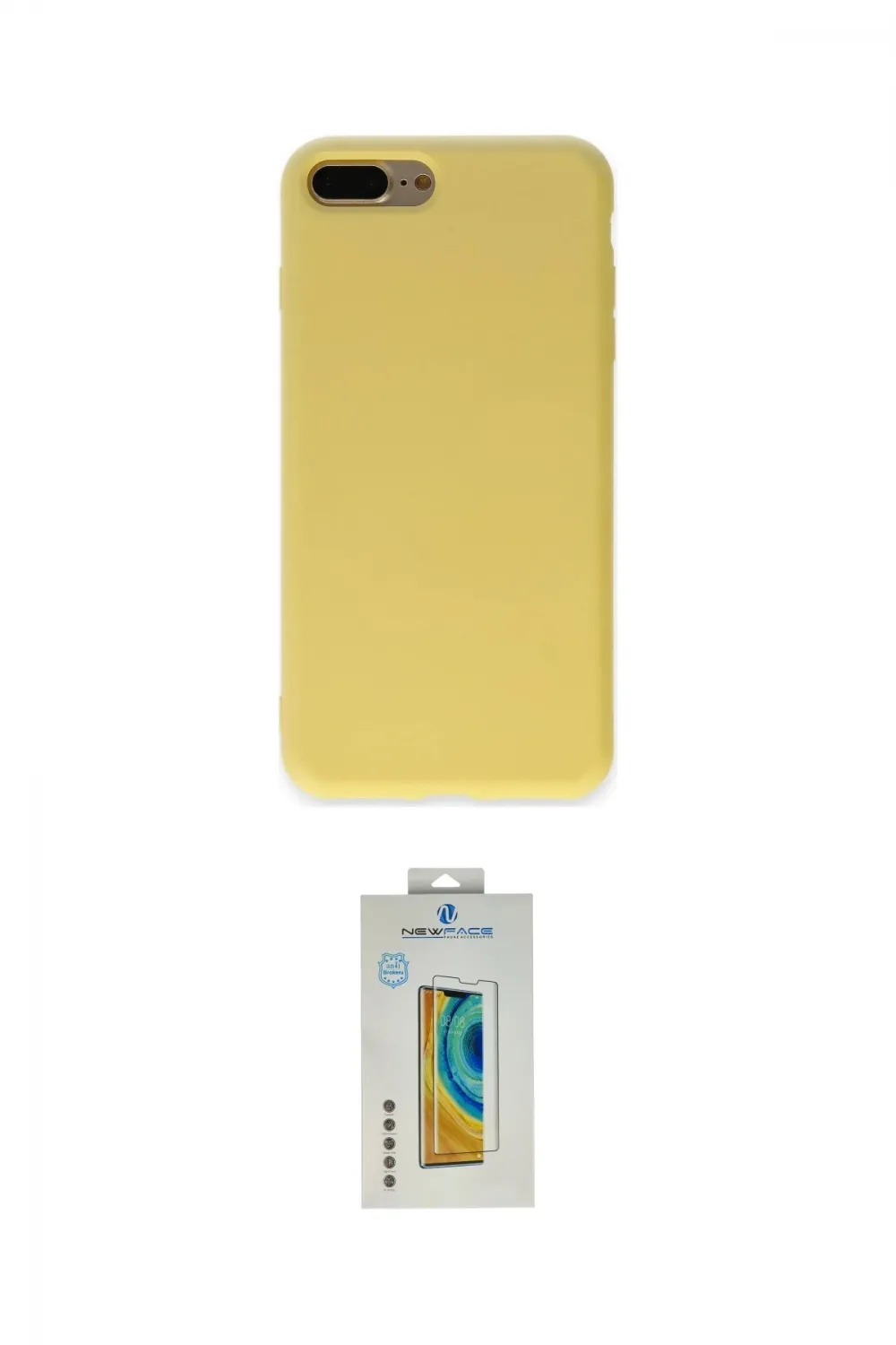 ieg™ iPhone 7 Plus Kılıf Ahenk Serisi - Beyaz Polymer Nano Ekran Koruyucu