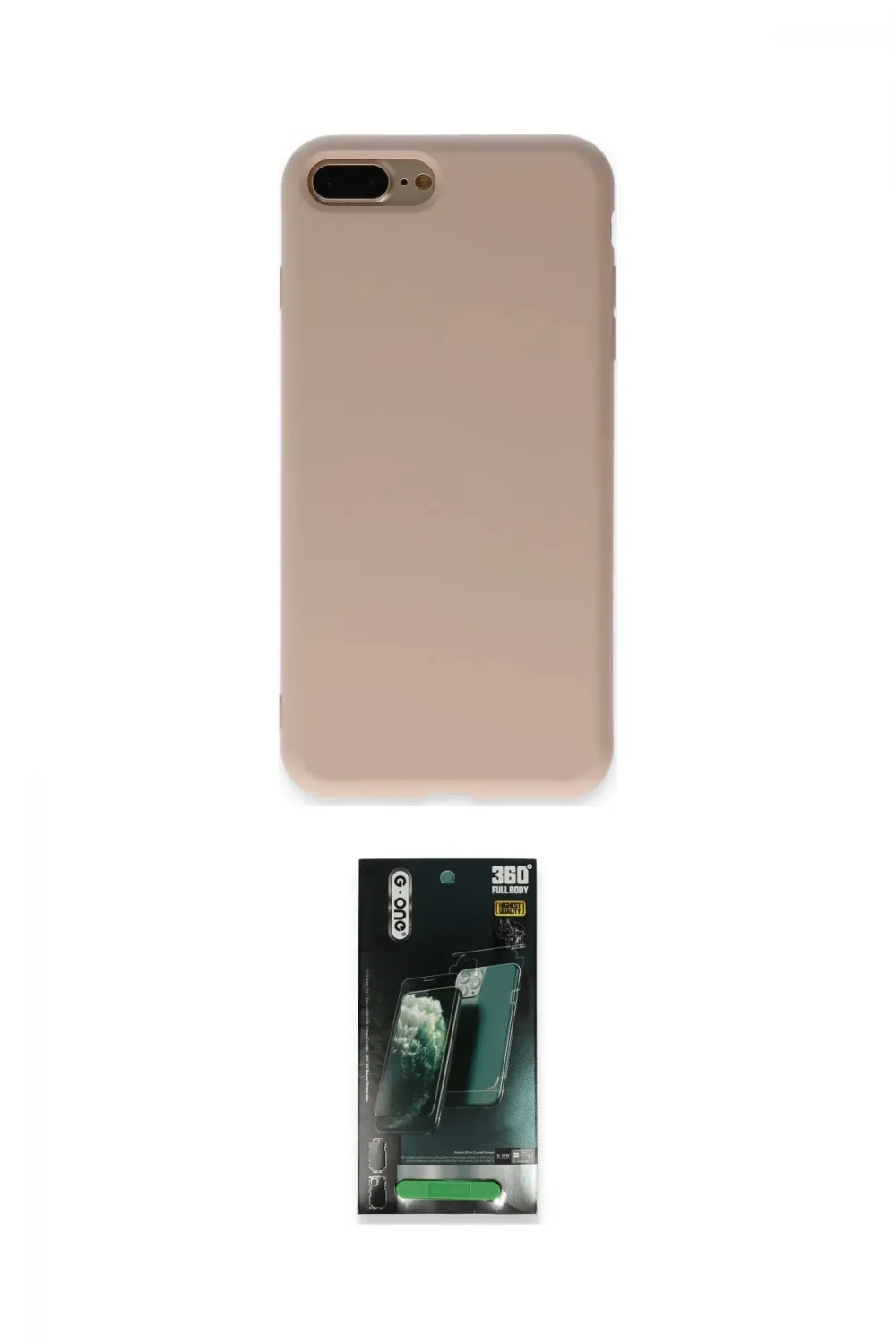 ieg™ iPhone 7 Plus Kılıf Ahenk Serisi - Şeffaf 360 Full Body Arka Koruyucu