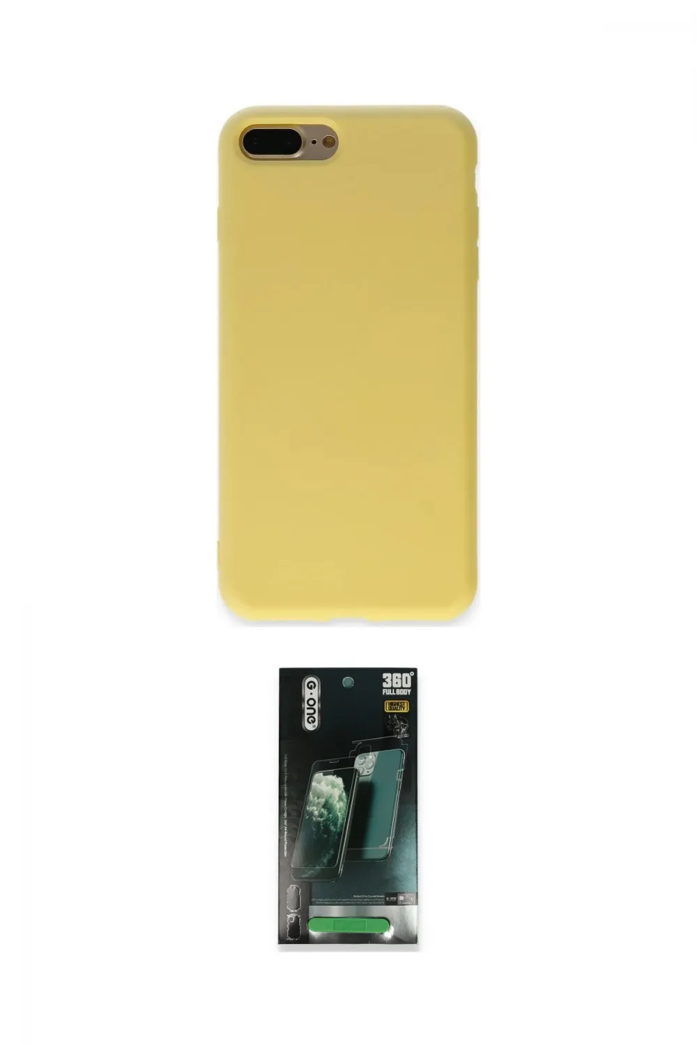 ieg™ iPhone 7 Plus Kılıf Ahenk Serisi - Şeffaf 360 Full Body Arka Koruyucu